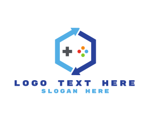 Cyber Tech Hexagon Gaming logo