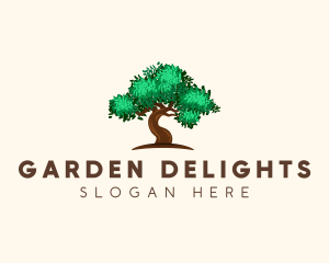 Green Tree Woods logo design