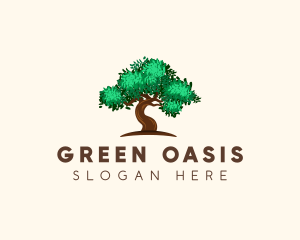 Green Tree Woods logo design