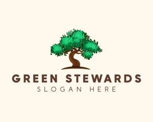 Green Tree Woods logo design