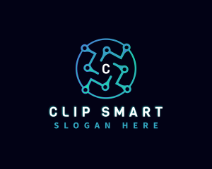 Digital Technology Circuit logo design