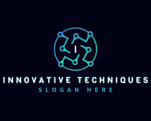 Digital Technology Circuit logo design