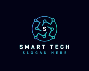 Digital Technology Circuit logo design
