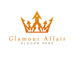 Gold Arrow Crown logo