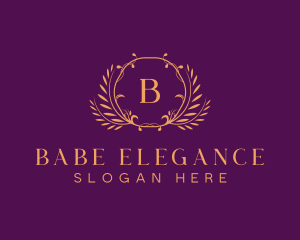 Premium Luxury Wreath logo design