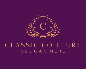 Premium Luxury Wreath logo design