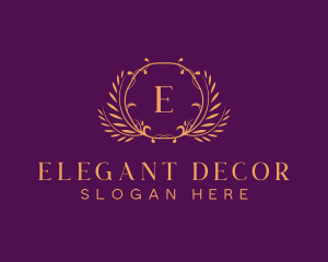 Premium Luxury Wreath logo design