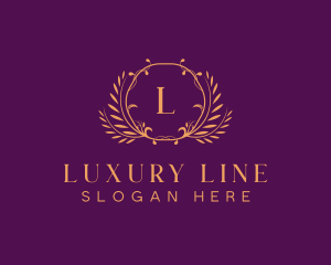 Premium Luxury Wreath logo design