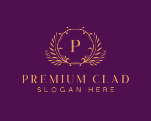 Premium Luxury Wreath logo design