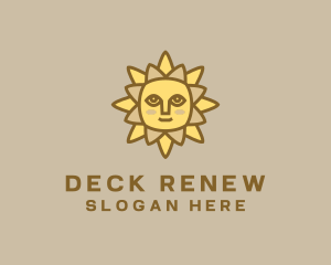 Yellow Summer Sun logo design