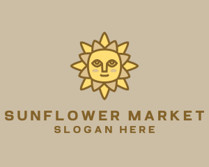 Yellow Summer Sun logo design