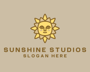 Yellow Summer Sun logo design