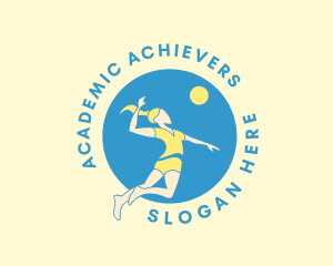 Volleyball Jump Serve logo