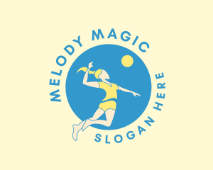 Volleyball Jump Serve logo