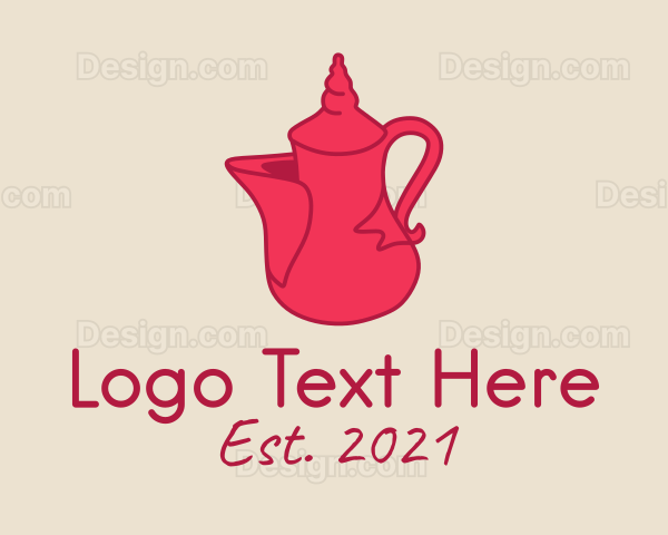 Red Tea Pot Logo