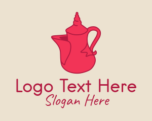 Red Tea Pot  Logo