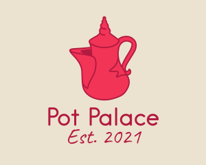 Red Tea Pot  logo design