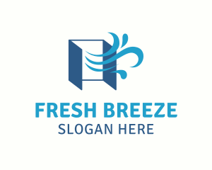 Open Window Air Breeze logo design