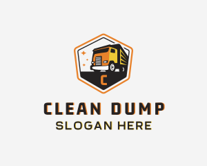 Cargo Dump Truck logo design