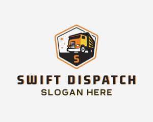 Cargo Dump Truck logo design