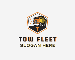 Cargo Dump Truck logo design