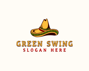 Mexican Sombrero Hat  Logo