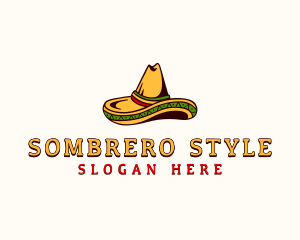 Mexican Sombrero Hat  logo design