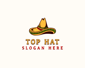 Mexican Sombrero Hat  logo design