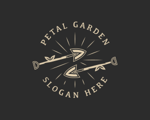 Landscaping Shovel Spade logo design