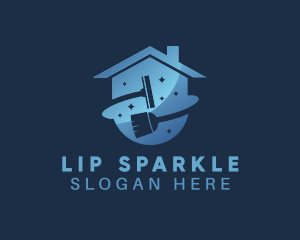 Sparkle House Housekeeping logo design