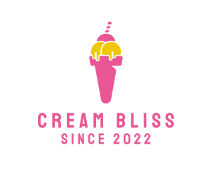 Sweet Ice Cream Dessert logo design