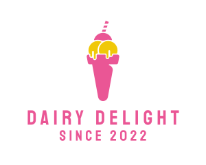 Sweet Ice Cream Dessert logo design