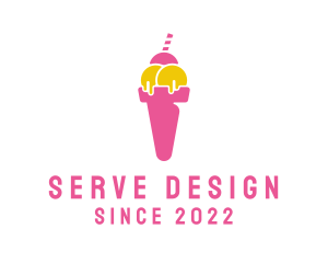 Sweet Ice Cream Dessert logo design