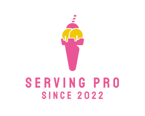 Sweet Ice Cream Dessert logo design