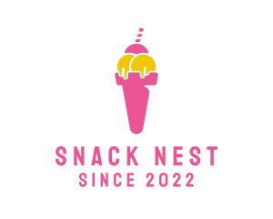 Sweet Ice Cream Dessert logo design