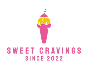 Sweet Ice Cream Dessert logo design