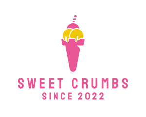 Sweet Ice Cream Dessert logo design