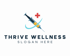 Medical Syringe Vaccine logo