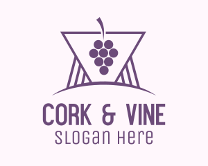 Purple Grape Winery logo design