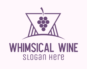 Purple Grape Winery logo design