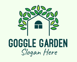 Green Eco Home logo design