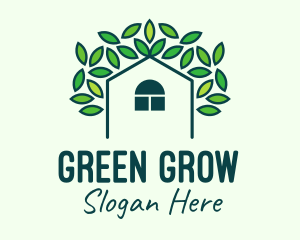 Green Eco Home logo design