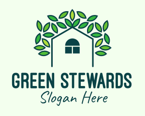 Green Eco Home logo design