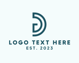 Modern Commercial Agency Letter D logo design