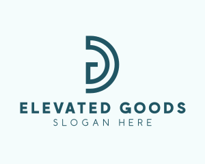 Modern Commercial Agency Letter D logo design