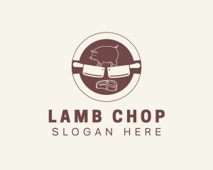 Pork Meat Butcher logo design