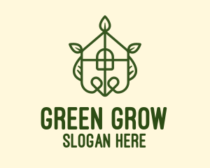 Green Leaf House logo design