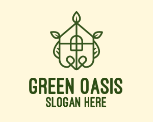 Green Leaf House logo design