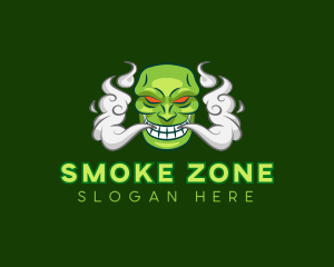 Smoke Gaming Mascot logo design