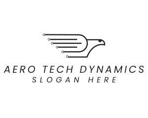 Circuit Tech Pigeon  logo design